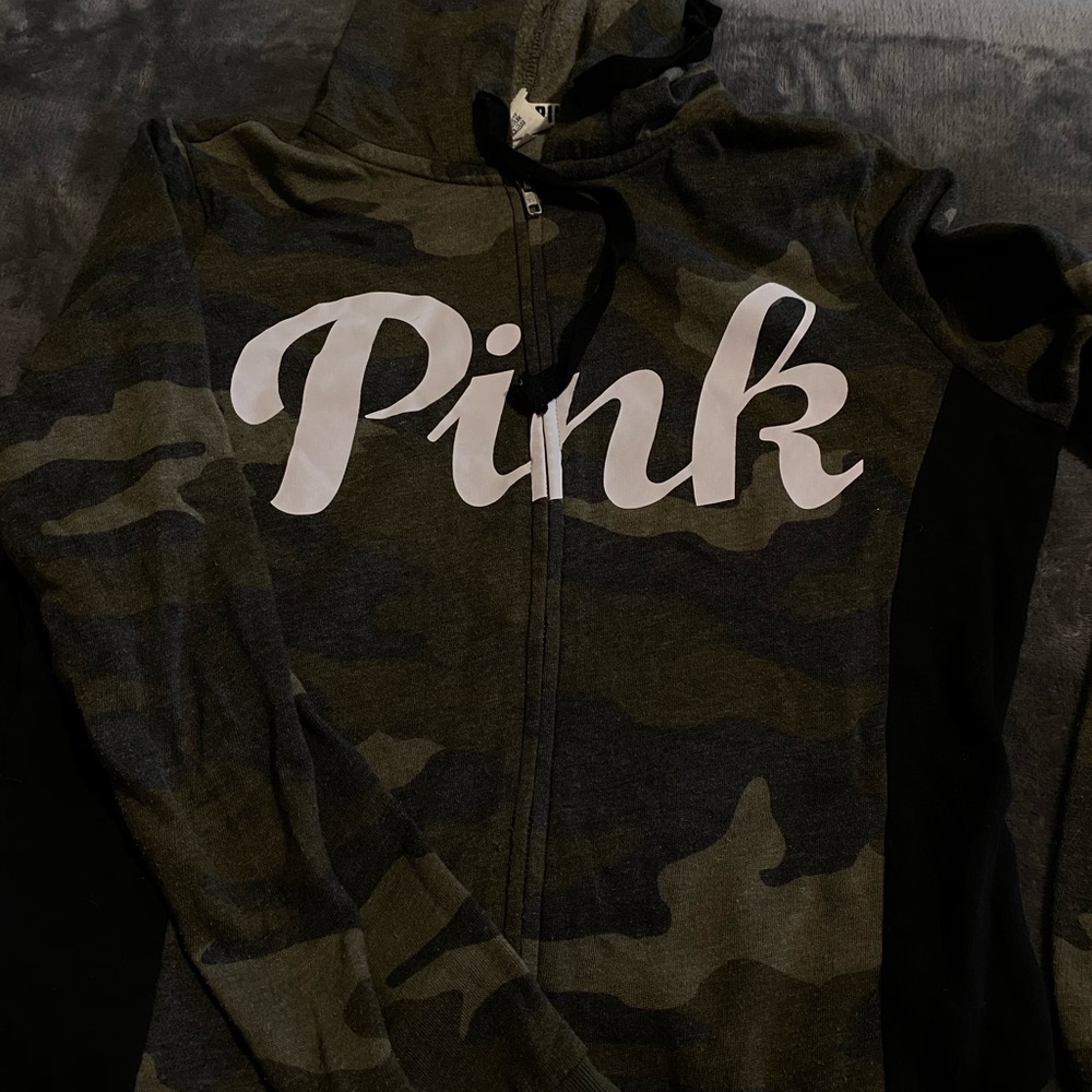 Pink zip up